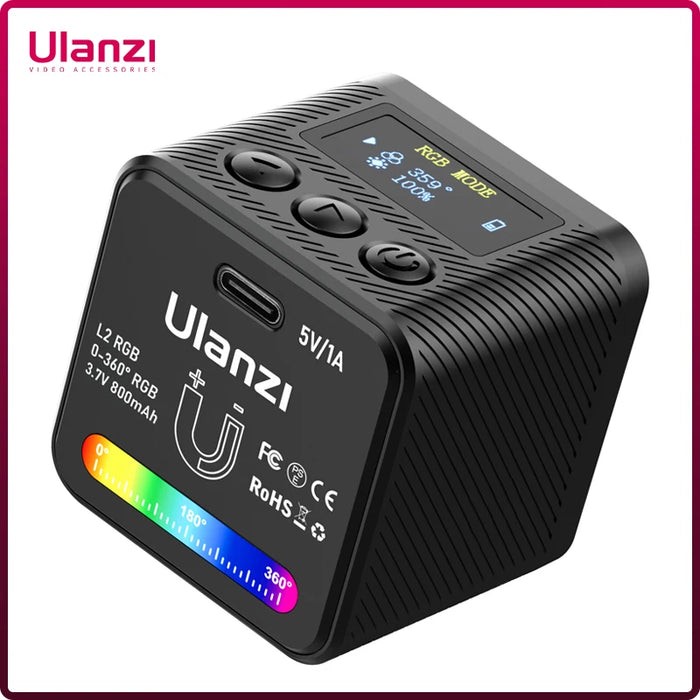 Ulanzi L2 RGB Mini COB Video Camera Light