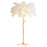 Modern Luxury Ostrich Feather LED Floor Lamp