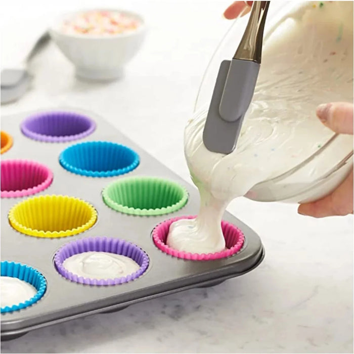 Colored Silicone Cupcake Liners