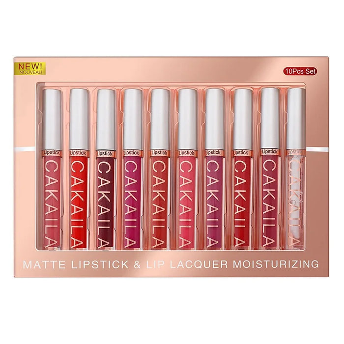 10Pcs/Set Matte Liquid Lipstick