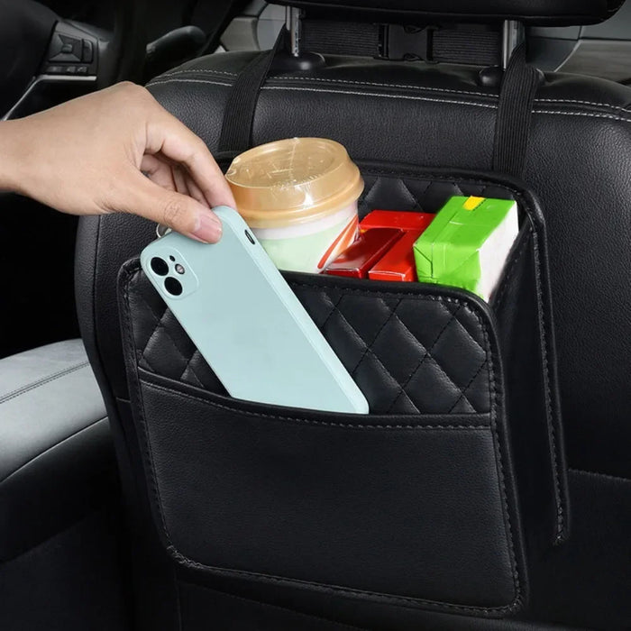 PU Leather Car Storage Organizer